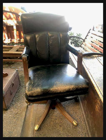 I.1505 SILLA ESCRITORIO DE CUERO