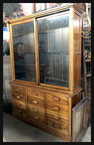 I.1495 VITRINA VIDRIADA DE LINGUE