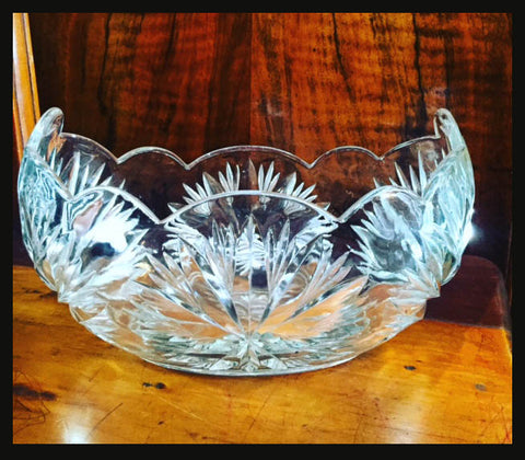 II.421 PLATILLO DE CRISTAL CORTADO