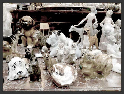 II.2073 PERROS Y ANIMALES DE PORCELANA