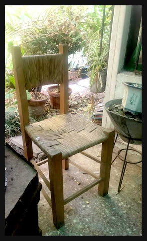 I.1540 CUARTETO DE SILLAS DE PAJA