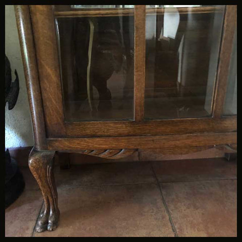 I.1238 VITRINA DE ROBLE AMERICANO