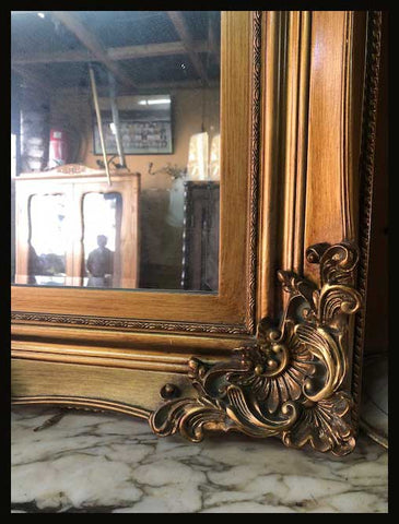 II.1833 ESPEJO BISELADO EN MARCO DE BRONCE