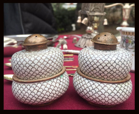 II.513 SALEROS Y PIMENTEROS DE CLOISONNE