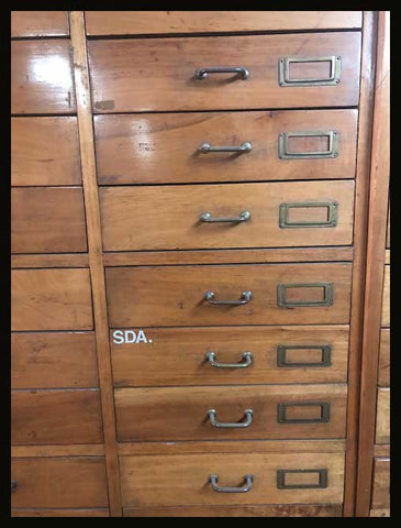 I.1262 CAJONERAS DE ÓPTICA ANTIGUA