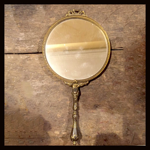 II.595 ESPEJO DE MANO DE BRONCE