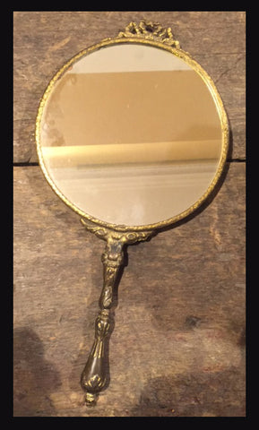 II.595 ESPEJO DE MANO DE BRONCE