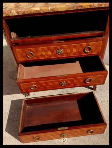 I.914 COMODITA FRANCESA CON CUBIERTA DE MÁRMOL