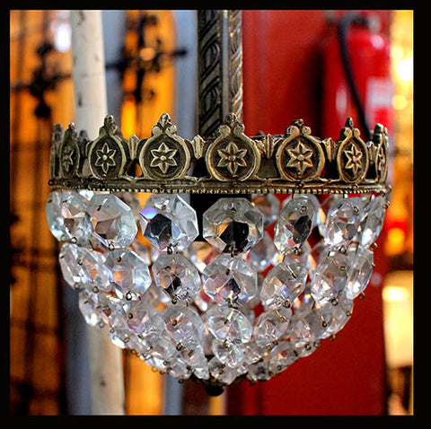 II.227 LÁMPARA DE CRISTAL