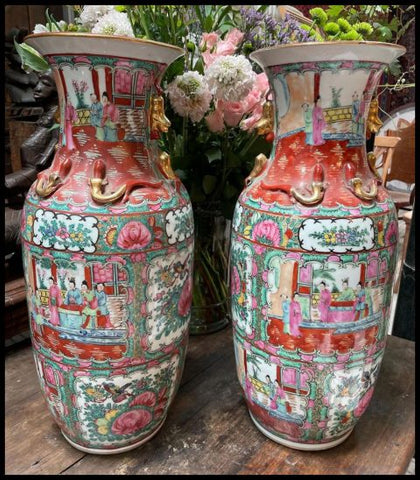 II.3209 PAR DE JARRONES CANTÓN