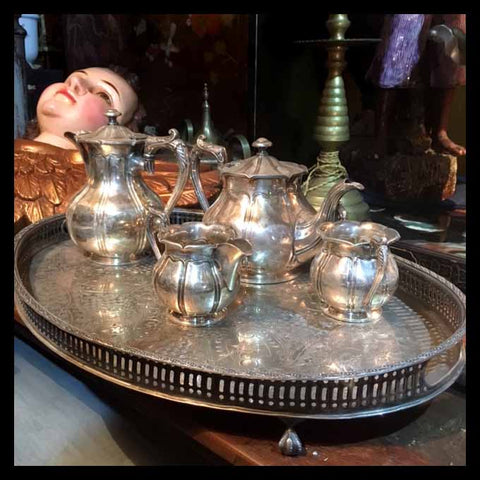 II.1361 JUEGO DE TÉ DE PLAQUÉ