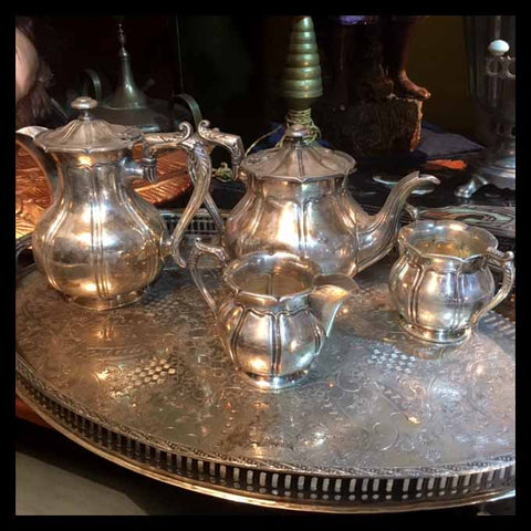 II.1361 JUEGO DE TÉ DE PLAQUÉ