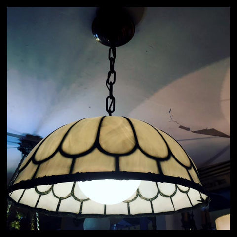 II.1356 LÁMPARA COLGANTE BLANCO Y NEGRO